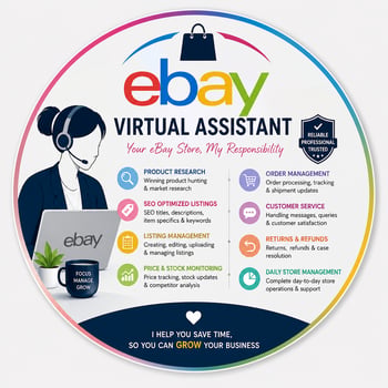 Hire Sunaina K. - eBay Virtual Assistant | Product Research | Listing & Store Management